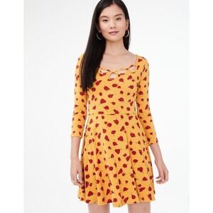 Seriously Soft Floral Skater Dress Size Xl